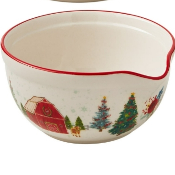 New Pioneer Woman Wishful Winter Holiday Mixing Bowl Set - Picture 4 of 8